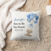 Futur Maman Shower Bébé Garçon Coussin à Jeter (Couverture)