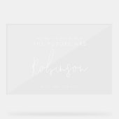 Futur mariage moderne Bridal Shower Bienvenue Blan (Recto)