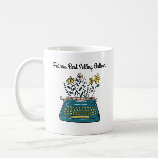 Futur meilleur vendeur Auteur Carrière Café Mug (Gauche)