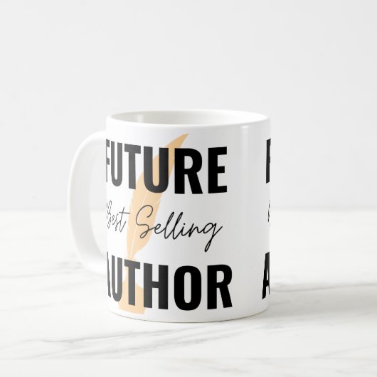 Futur meilleur vendeur Auteur Mug (Devant gauche)