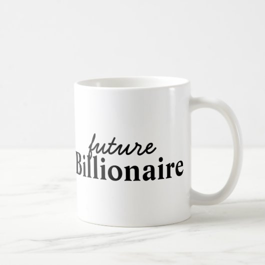 Futur millionnaire Black Mug (Droite)