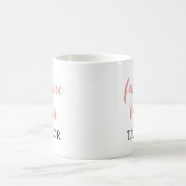 Futur Mme Coffee Mug - Pink Script cadeau nuptiale (Centre)