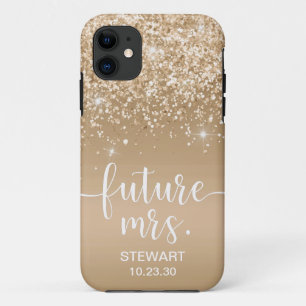 Futur Mme Étui Gold Glitter Case-Mate iPhone