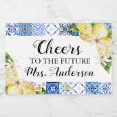 Futur Mme Fête des mariées Étiquette de vin mousse (Étiquettes simples)