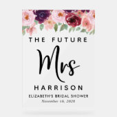 Futur Mme Floral Fête des mariées Bienvenue Froste (Recto)