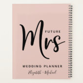 Futur Mme Personnalisée Wedding planner rose pâle (Dos)