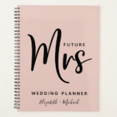 Futur Mme Personnalisée Wedding planner rose pâle (Devant)