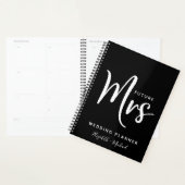 Futur Mme Wedding planner noir personnalisé (Devant avec enveloppe)