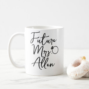Futur mrs mug- futur personnalisé mrs mug cadeau