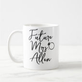 Futur mrs mug- futur personnalisé mrs mug cadeau (Gauche)