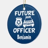 Futur ornement fait sur commande de Noël de bébé (Gauche)