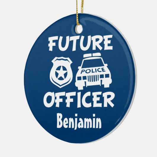 Futur ornement fait sur commande de Noël de bébé (Gauche)