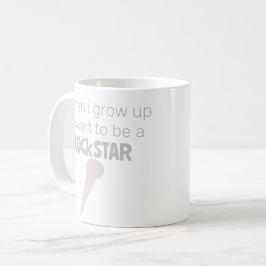 Futur Rock Star Coffee Mug (Devant gauche)