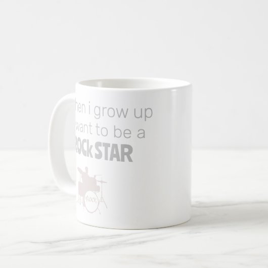 Futur Rock Star Coffee Mug (Devant gauche)