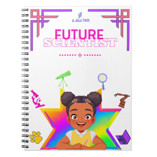Futur scientifique Carnet inspirationnel (fille) (Devant)