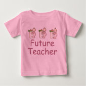Futur T-shirt de bébé de professeur (Devant)