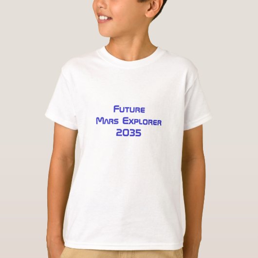 Futur T-shirt de voyage dans l'espace (Devant)