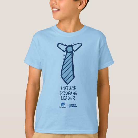 Futur T-shirt des Cravates Leader - Bleu (Devant)