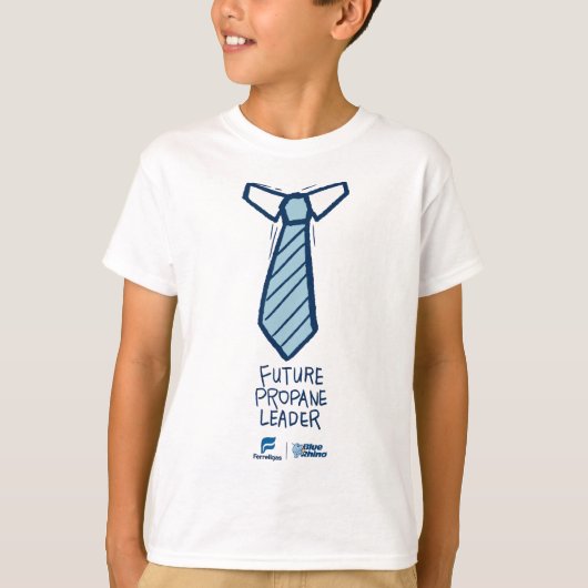 Futur T-shirt des filles Cravate Leader - Blanc (Devant)