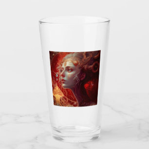 Futur Tumbler en verre féminin Art nouveau