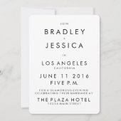 Futura Modern 5x7 Faire-part de mariage (Devant)