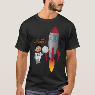 'Future Astronaut' Met Raket (AFRO) T-shirt