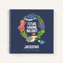 Future Biologiste marine Photo Carnet Spiral