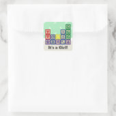 Future Biologist's Blocks Aankondiging Sticker (Tas)