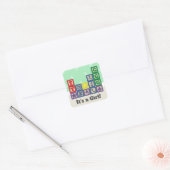 Future Biologist's Blocks Aankondiging Sticker (Envelop)