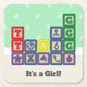 Future Biologist's Blocks Papieren Onderzetters