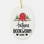 Future Bookworm Keramisch Ornament (Achterkant)