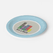 Future Chemist's Blocks Baby shower Papier Borden Papieren Bordje (Gekanteld)