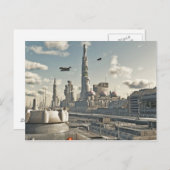 Future City Streets Briefkaart (Voorkant / Achterkant)