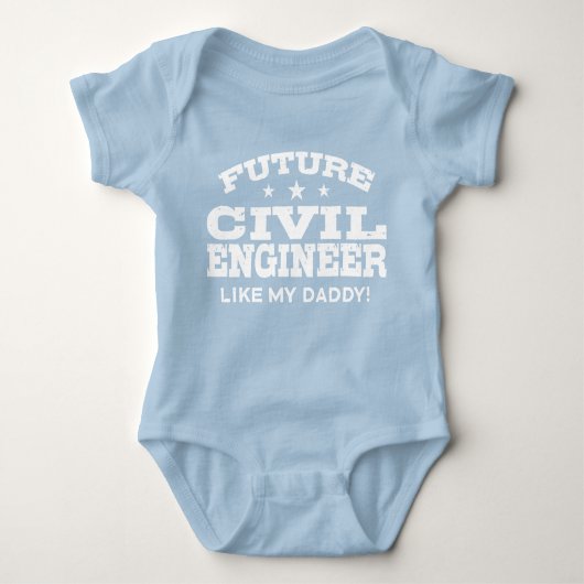 Future Civil Engineer Baby Bodysuit (Voorkant)