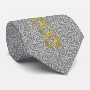 Future Class of 2025 Afstuderen Gold Deep Grey Stropdas