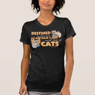 Future Crazy Cat Lady Funny Gezegde Dark T-shirt