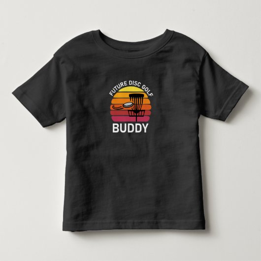 Future Disc Golf Buddy - Flying Disc - Frisbee Kinder Shirts (Voorkant)