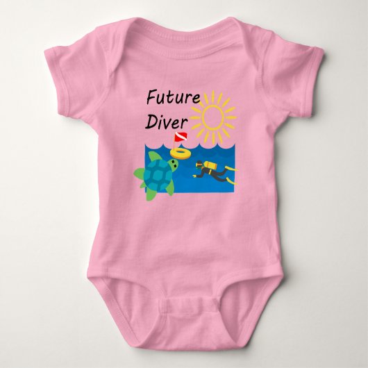 Future Diver Design - Baby Jersey Bodysuit (Voorkant)