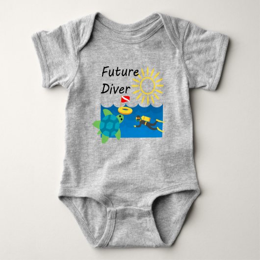 Future Diver Design - Baby Jersey Bodysuit (Voorkant)