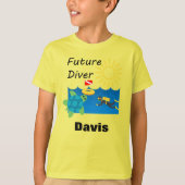 Future Diver Design - T-shirt de base pour enfants (Devant)