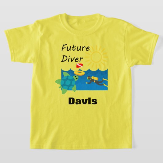 Future Diver Design - T-shirt de base pour enfants (Poser)