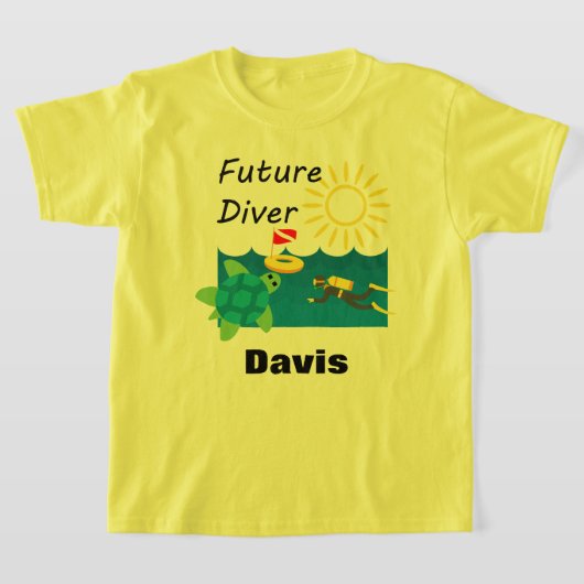 Future Diver Design - T-shirt de base pour enfants (Poser)