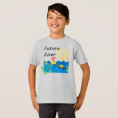 Future Diver Designer - T-Shirt de base pour enfan (Devant entier)