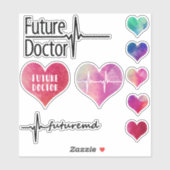 Future Doctor - Hart - Sticker Collectie (Vel)