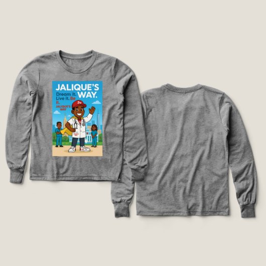 Future Doctor Kid's Long Sleeve Tee (Motif recto et verso)