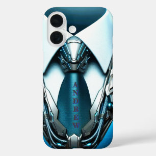 Future Elegance-4D Necktie iPhone 16 Coque pour le