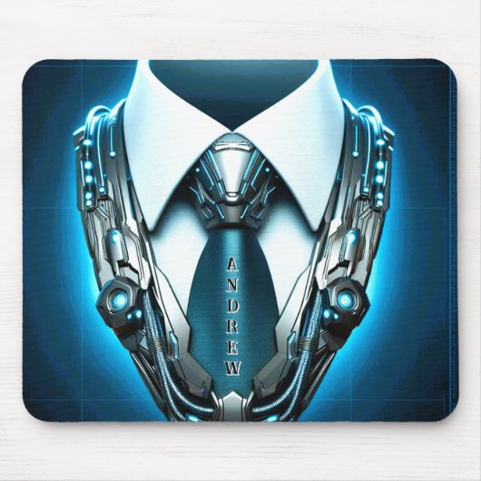 Future Elegance – 4D Necktie Mousepad voor Hem Muismat (Voorkant)