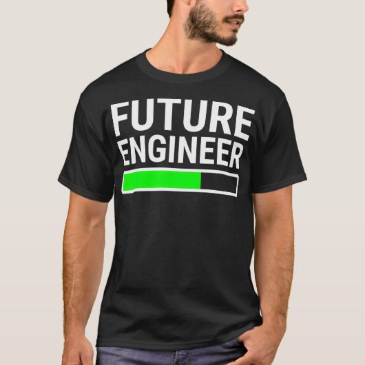 Future Engineer Loading Bar  Cool Graduation  Gift T-shirt (Voorkant)