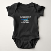 Future engineer Loading Please Wait...,baby gift Romper (Voorkant)
