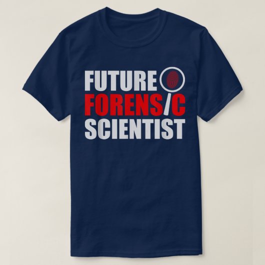 Future Forensic Scientist Crime Scene Forensic Sci T-shirt (Design voorkant)